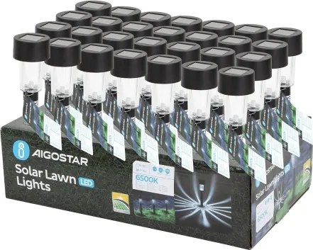 Aigostar - Lampada solare LED LED/0,006W/1,2V 40mAh 6500K IP44 29,5 cm