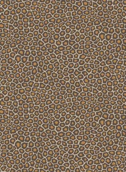 Cole & Son Carta da parati Senzo Spot - Charcoal/ Orange