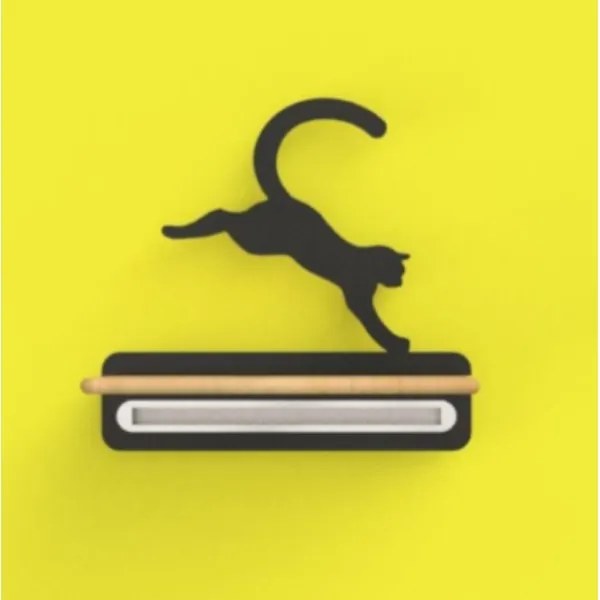 Applique LED per bambini con mensola JUMPING CAT LED/5W/230V