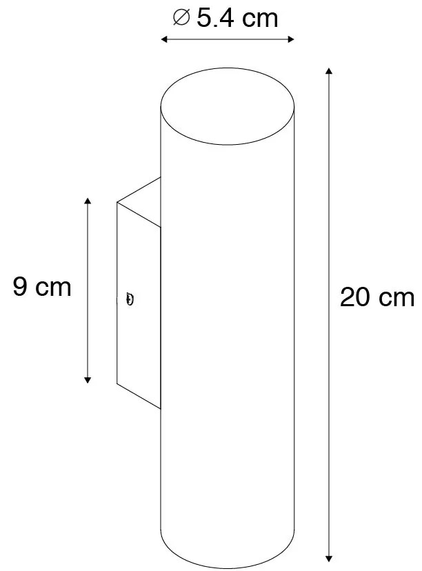 Applique da parete moderna bronzo 2 luci - Jeana