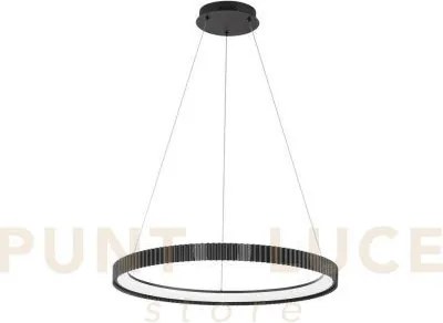 Lampadario a sospensione led nike nera in metallo 58w 8470lm cct 27...