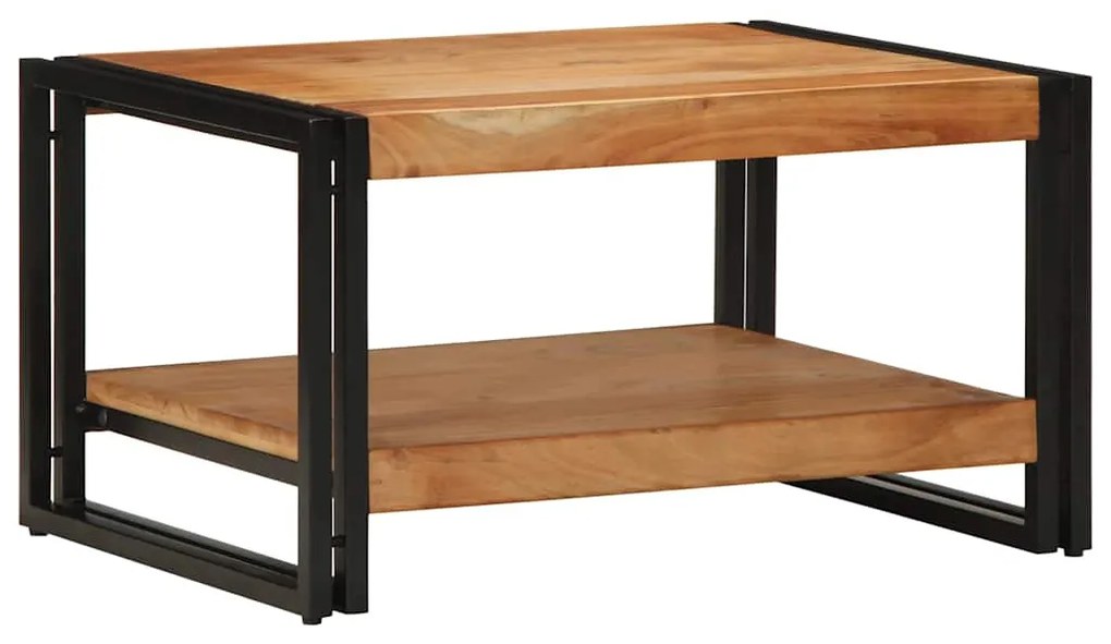 Tavolino Da Salotto 70x50x38 Cm Legno Massello Di Acacia /