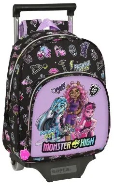 Trolley per la Scuola Monster High Creep Nero 28 x 34 x 10 cm