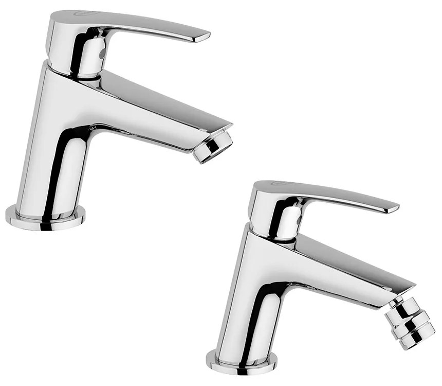 Set miscelatori Lavabo e bidet Lucente di Jacuzzi Rubinetteria per piletta click clack
