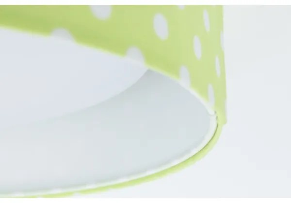 Plafoniera LED GALAXY KIDS 24W 230V verde/bianco a pois