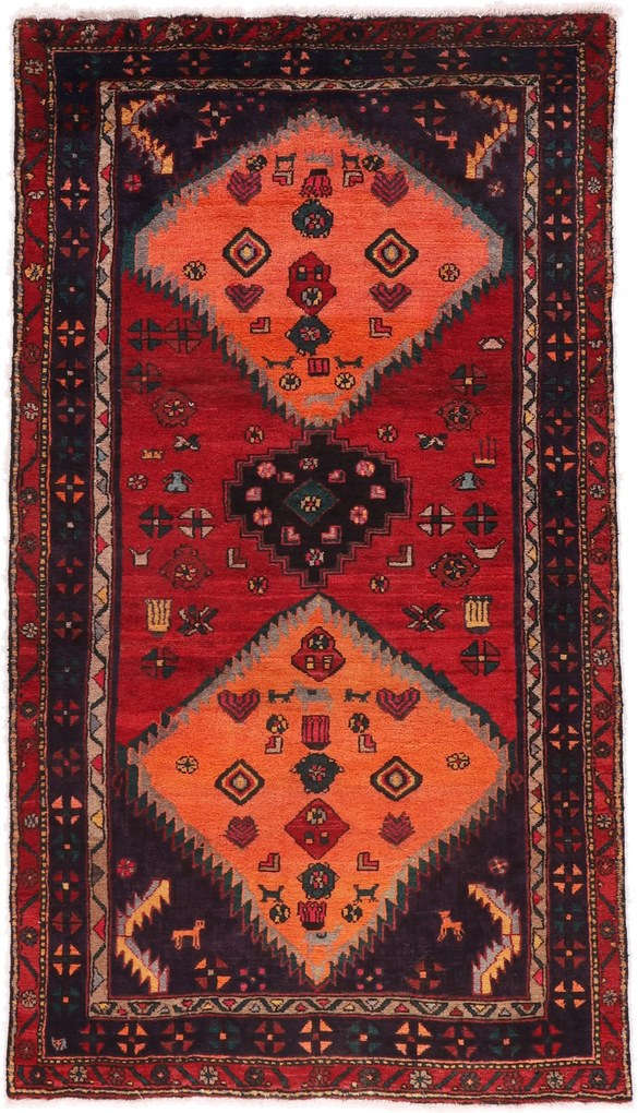 Hamedan Tappeto persiano 230 x 130 (Iran) Annodato A Mano