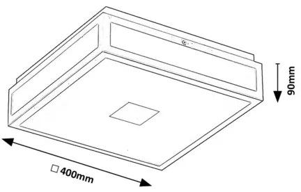 Rabalux 75033 - Plafoniera LED da bagno ZOYA LED/24W/230V IP44 nero