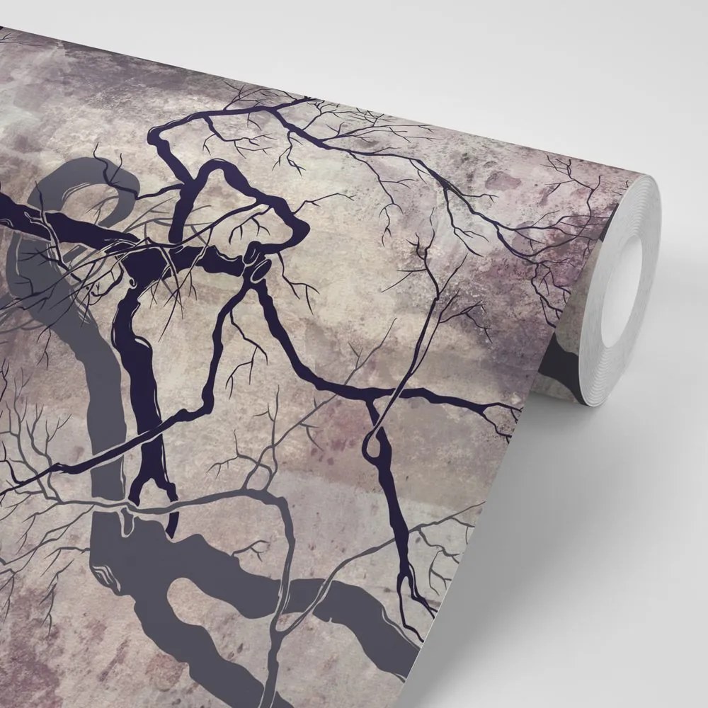 Carta da parati autoadesiva – Alberi surrealisti