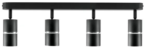 Faretto BAMBOO 4xGU10/10W/230V nero