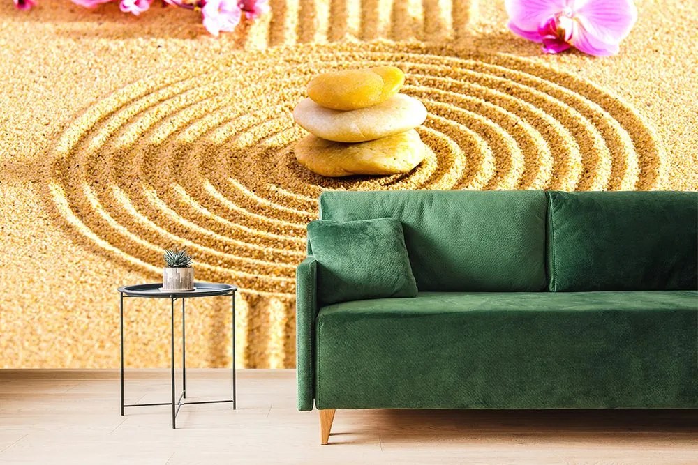 Carta da parati – Giardino con elementi Feng Shui