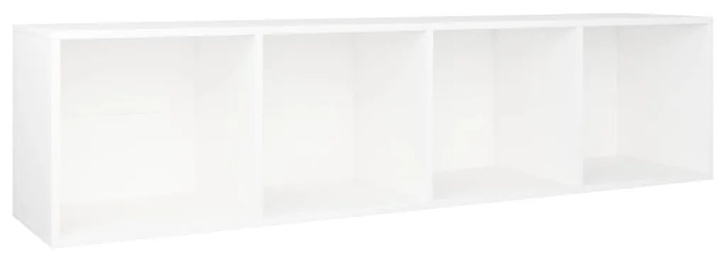 Libreria / Mobile TV Bianco 36x30x143 cm in Legno Multistrato