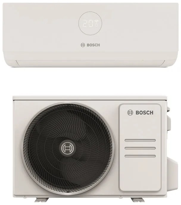 Condizionatore a muro monosplit inverter BOSCH Climate 9000 BTU classe raffreddamento A++, classe di riscaldamento A+, bianco