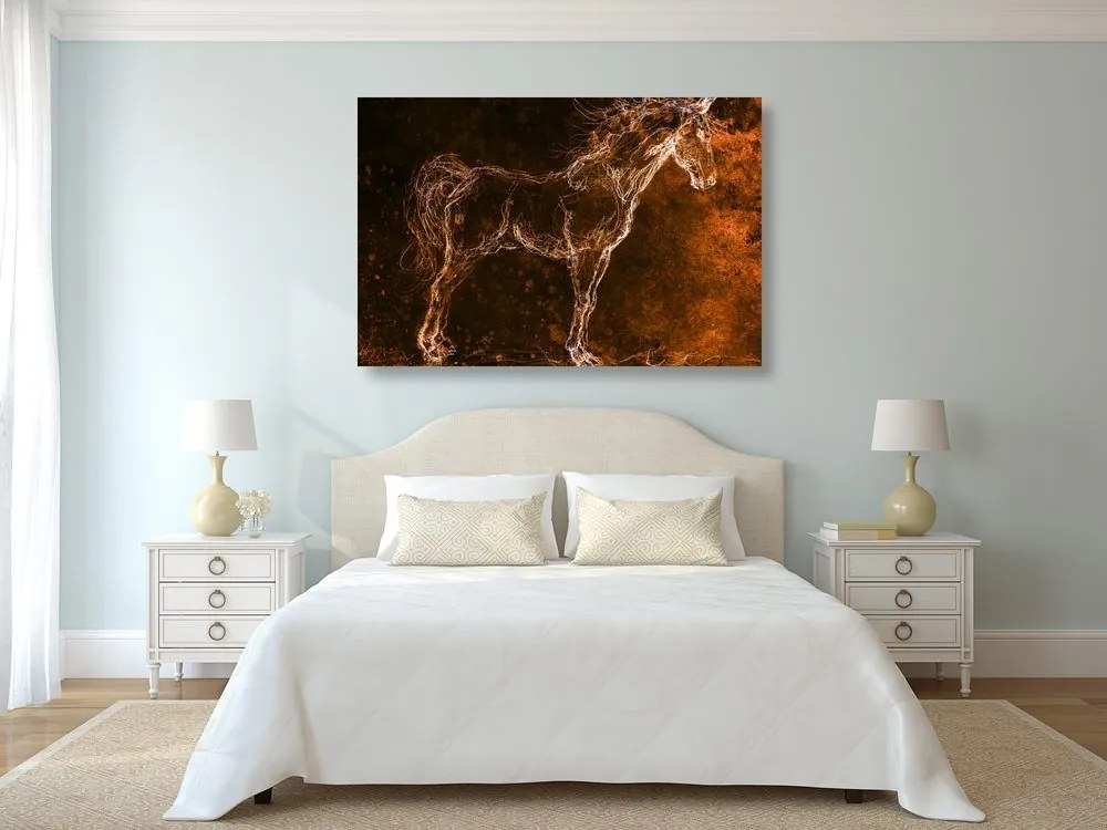 Quadro su tela – Cavallo astratto