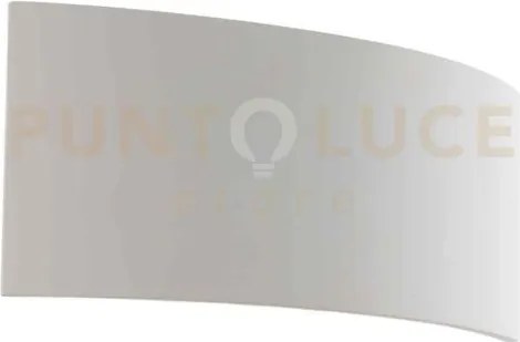 Applique a parete mood bianca 2 luci attacco g9 35x8x13cm in gesso ...