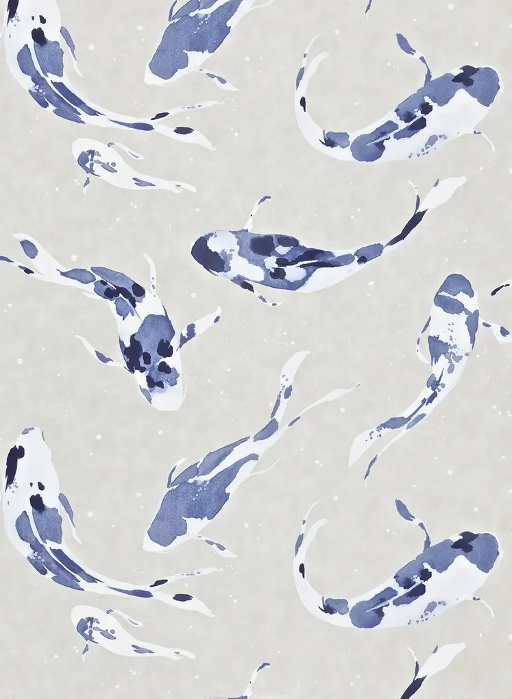 Harlequin Tapete Koi - Indigo