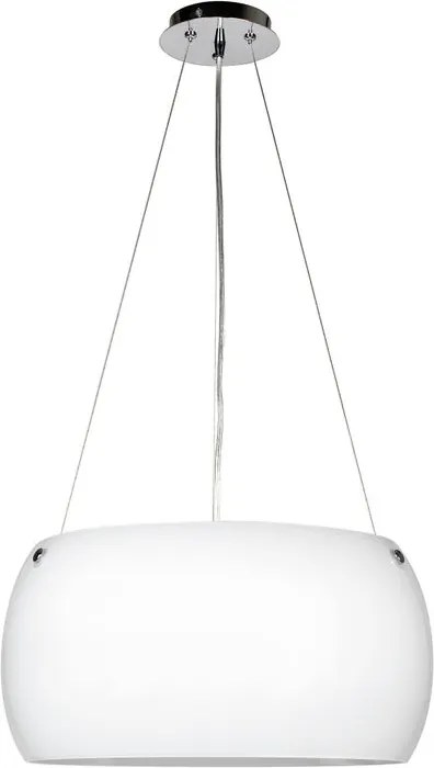 Lampadario Neoclassico Equatore bianco paralume bianco 3x E27 Ø40cm FAN EUROPE