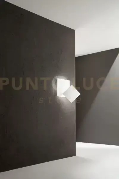 Applique in metallo bianco post inclinabile 90° led 35w 3000k cri?8...