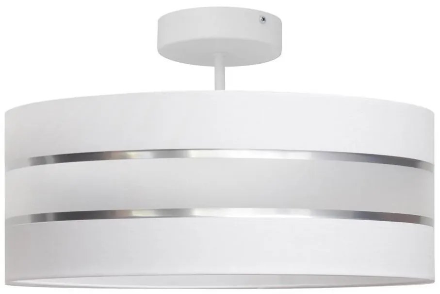 Lampadario a sospensione con supporto rigido HELEN 3xE27/15W/230V bianco/cromo lucido