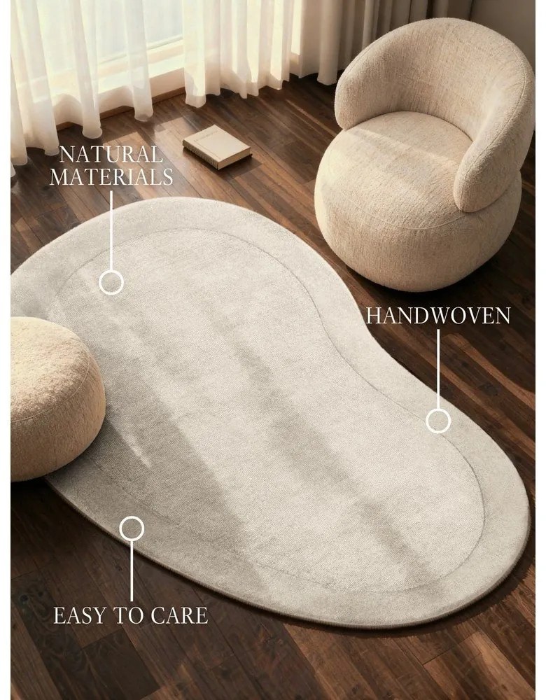 Tappeto color crema in misto lana tessuto a mano 125x200 cm Kari Organic – Villeroy&amp;Boch