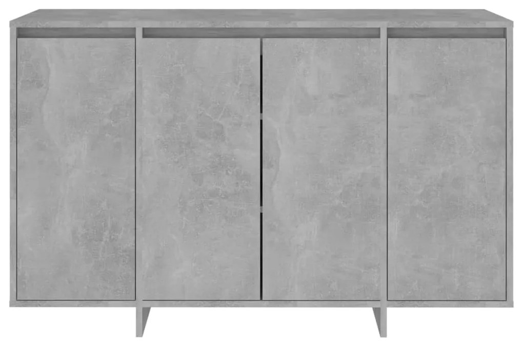 Credenza grigio cemento 120x41x75 cm in truciolato
