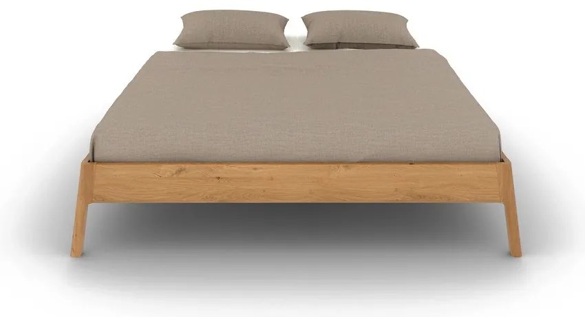 Letto matrimoniale in legno di quercia di colore naturale 180x200 cm Twig - The Beds