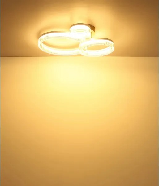 Globo 48046D4 - Plafoniera LED ZARA LED/24W/230V 3000K 40,5x51 cm