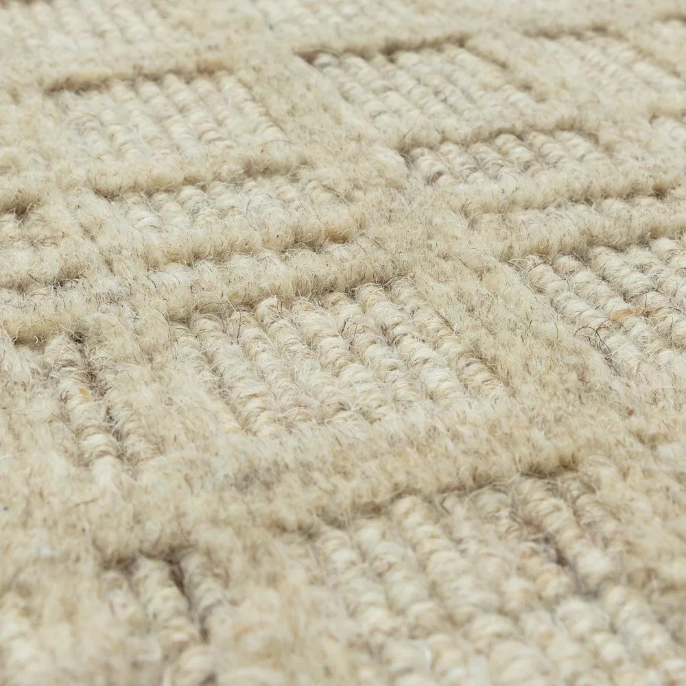 Tappeto crema tessuto a mano con lana 160x230 cm Thatch Sand - Asiatic Carpets
