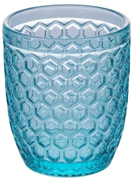 Geometrie Ocean - Set 6 Bicchieri Acqua 350 ml - Vetro Colorato -