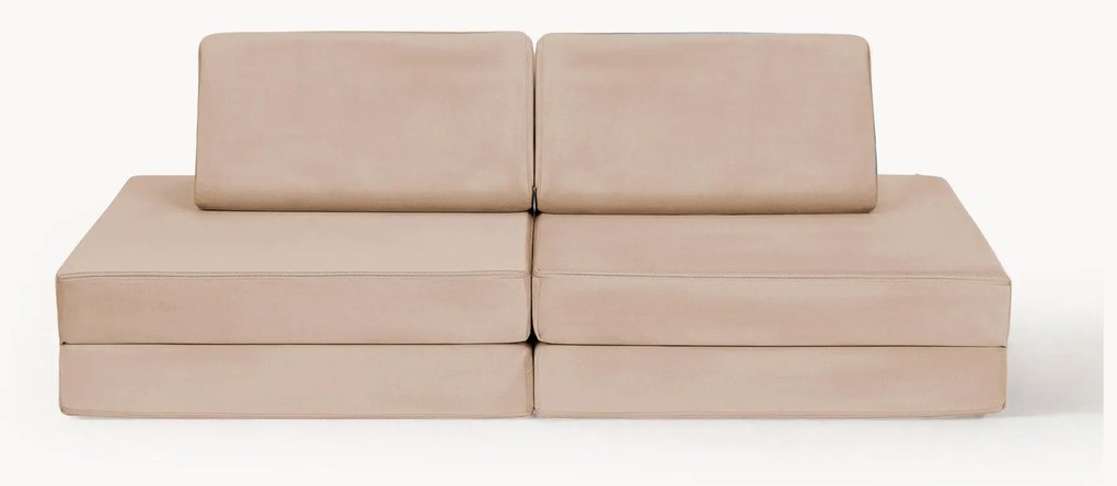 Divano letto componibile per bambini in velluto fatto a mano Mila