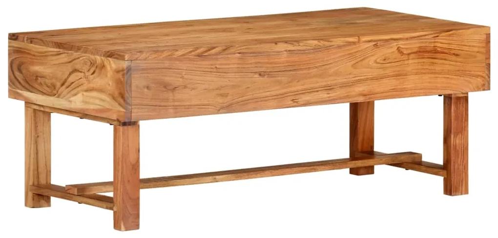 Tavolino da caffè 100x50x40 cm in legno massello di acacia
