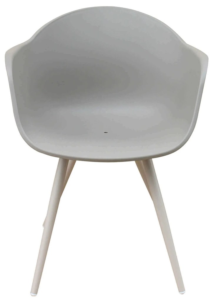 JERRI - set tavolo in alluminio cm 90/180 x 90 x 75 h con 4 Poltrone Dynamo
