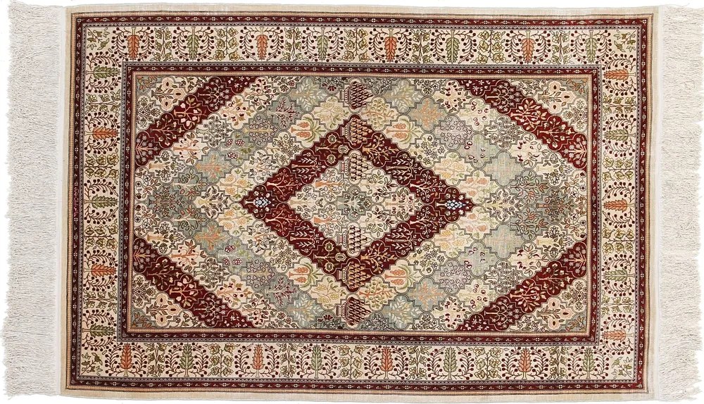 Hereke Tappeto orientale 140x100 Beige (Tacchino) Annodato A Mano