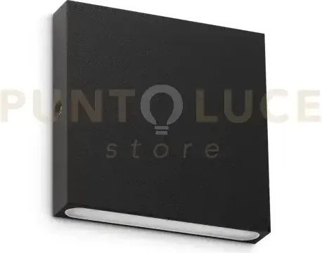 Post-it applique a parete ip65 led 3000k 3w  370 lm nero
