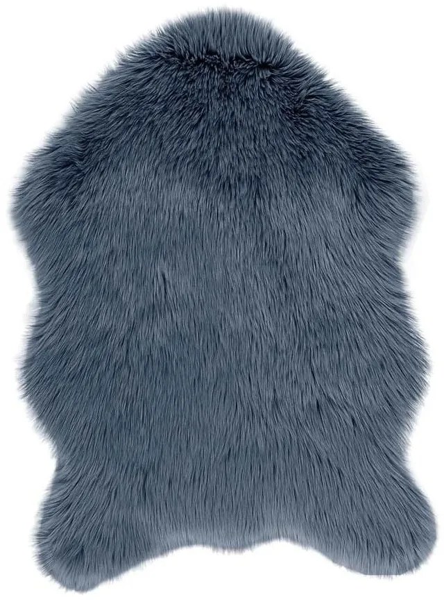 Pelliccia ecologica blu Montone, 60 x 90 cm - Tiseco Home Studio