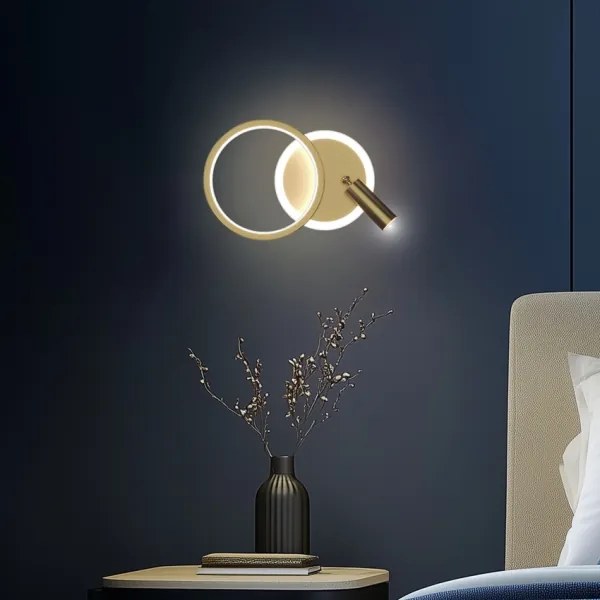 Faretto da parete LED MONET LED/15W/230V dorato