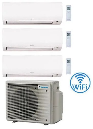 Daikin - Climatizzatore garanzia italia Comfora wifi incluso Trial Split Inverter 9000 + 9000 + 9000 btu con u.e. 3MXM52A9 Classe a+++/a+++ novita'