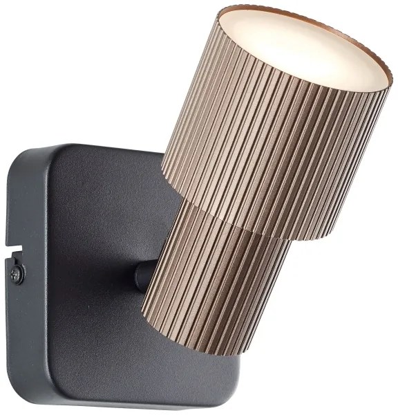 Brilliant - Luce Spot da parete a LED CADIZ 1xGU10/5W/230V bronzo