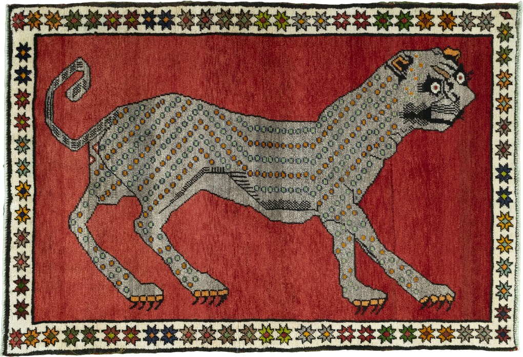 Gabbeh Tappeto 100 x 150 Rosso (Iran) Annodato A Mano