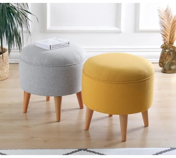 Pouf PIXI Ø 40 cm, giallo