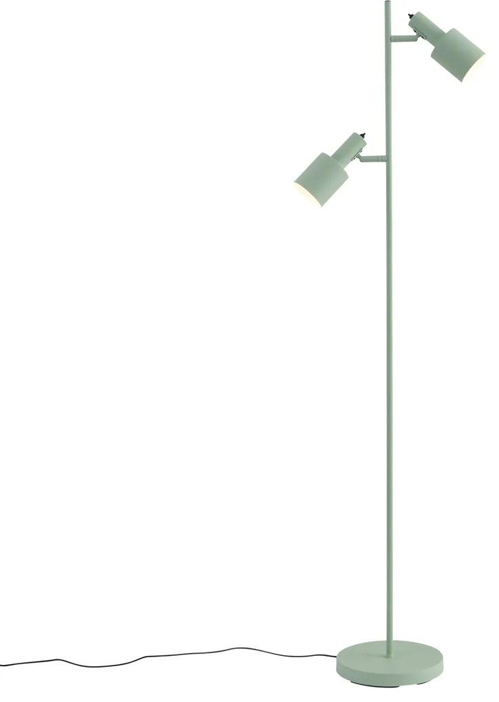 Lampada da terra moderna verde a 2 luci - Stijn