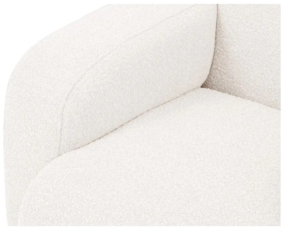 Divano angolare bianco in tessuto bouclé (angolo destro) Molino - Micadoni Home