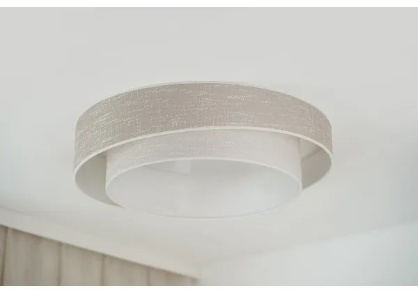 Brilagi - Plafoniera LED DOVER SHINE LED/26W/230V diametro 60 cm grigio/color crema