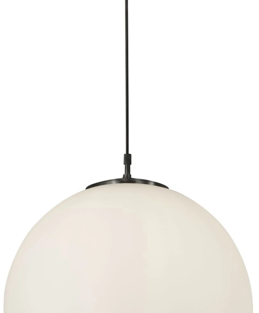 Sospensione Contemporanea Atomo Acciaio Nero 1 Luce E27 D30Cm