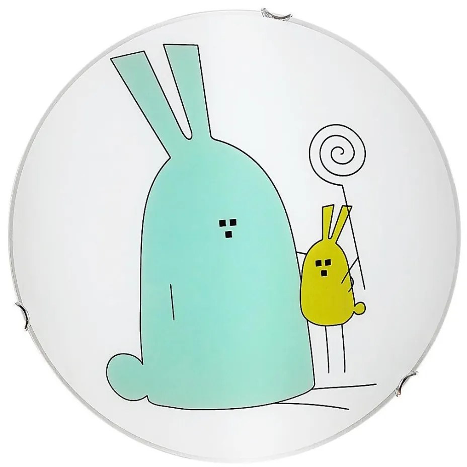 Rabalux 71279 - Plafoniera per bambini FLAPPY 2xE27/60W/230V