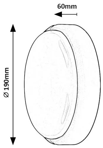 Rabalux 7406 - Lampada LED da soffitto esterna HORT LED/15W/230V IP54 bianco