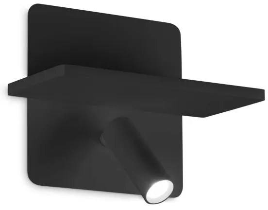 Ideal Lux - Luce Spot da parete a LED PIANO LED/11,5W/230V USB nero