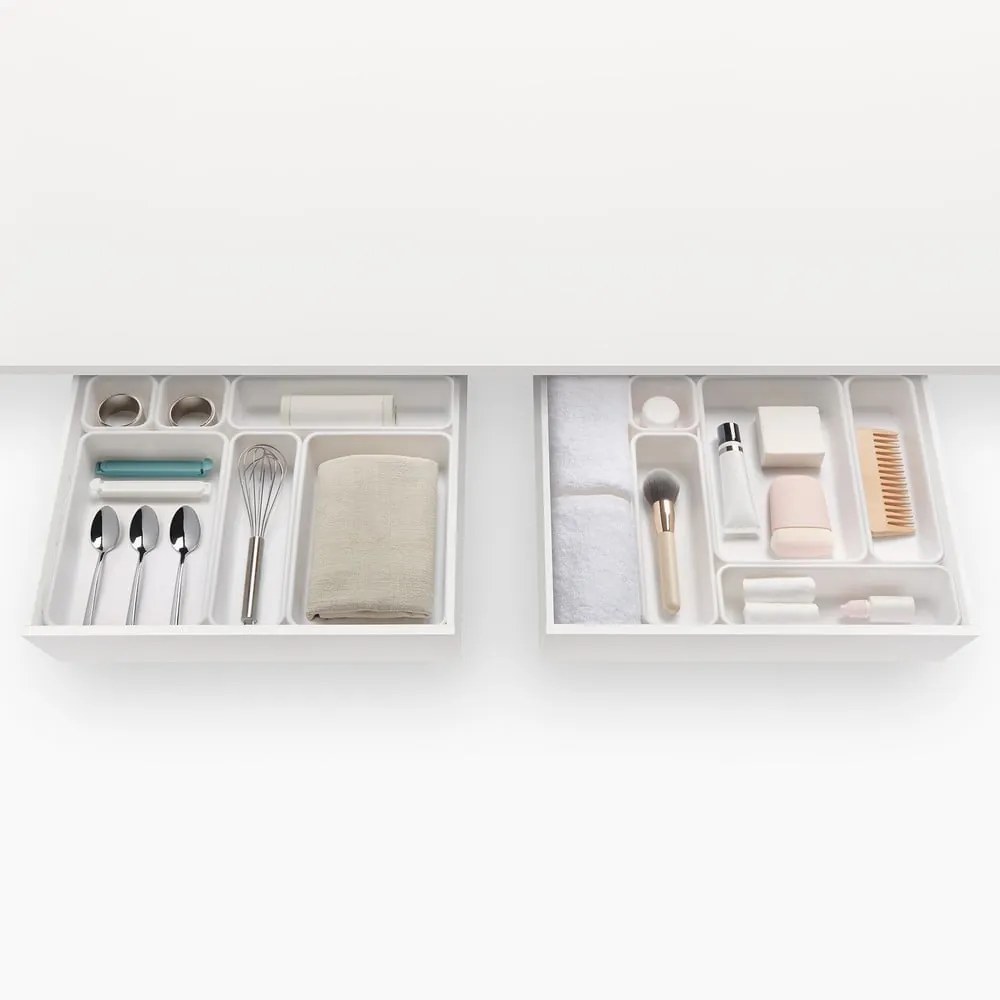 Organizer per cassetti in plastica in set da 8 - Rayen