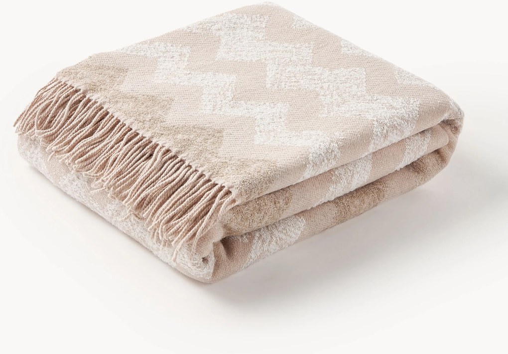 Coperta con motivo a zig-zag Gessetti