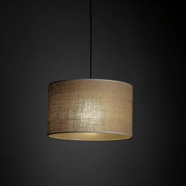 Lampadario a sospensione con filo Sistema ferroviario trifase TRACER 1xE27/15W/230V diametro 38 cm nero/marrone