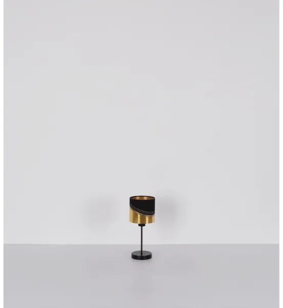 Globo 54046T - Lampada da tavolo OR 1xE27/40W/230V diametro 16 cm nero/oro